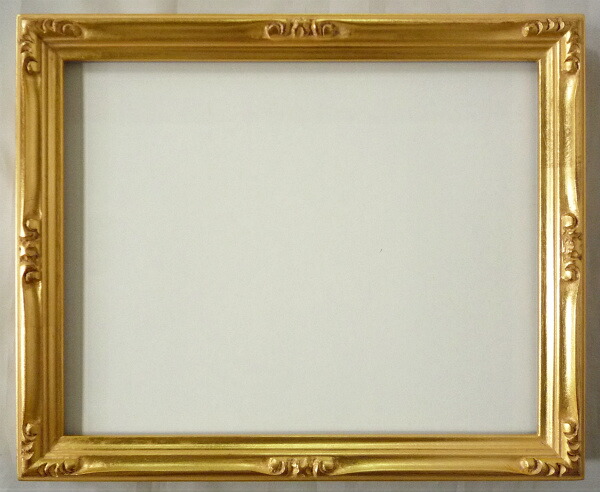 水彩額縁 早蕨 F4 金 ゴールド -新品|絵画 掛軸 額縁屋 TOUO