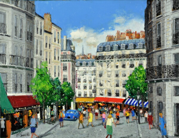 油絵　肉筆 「Raqifの街風景」　オーセネフ Osenev N.I. 油絵 肉筆 「Raqifの街風景」 オーセネフ Osenev N.I.