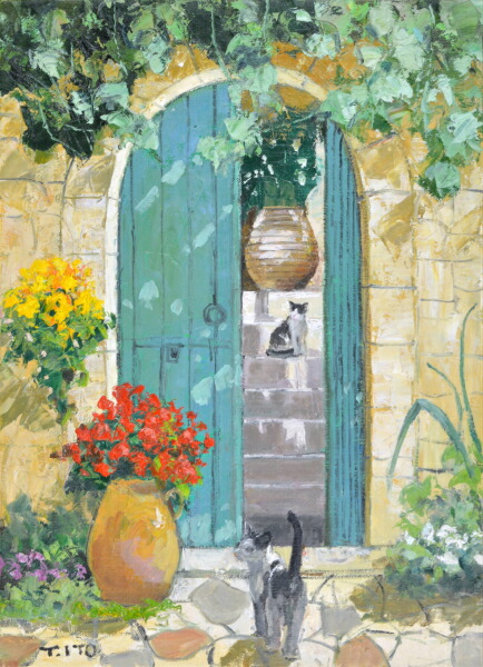 ヨーロッパ絵画油絵肉筆画手描き作品 楽天市場】絵画 油絵 肉筆絵画 F3サイズ NO.2 「こっちだよ