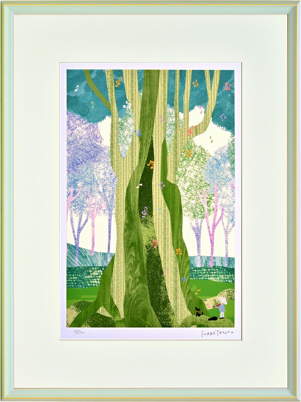 楽天市場】版画 嶋田しづ 「Untitled」 リトグラフ 額付き 10号相当