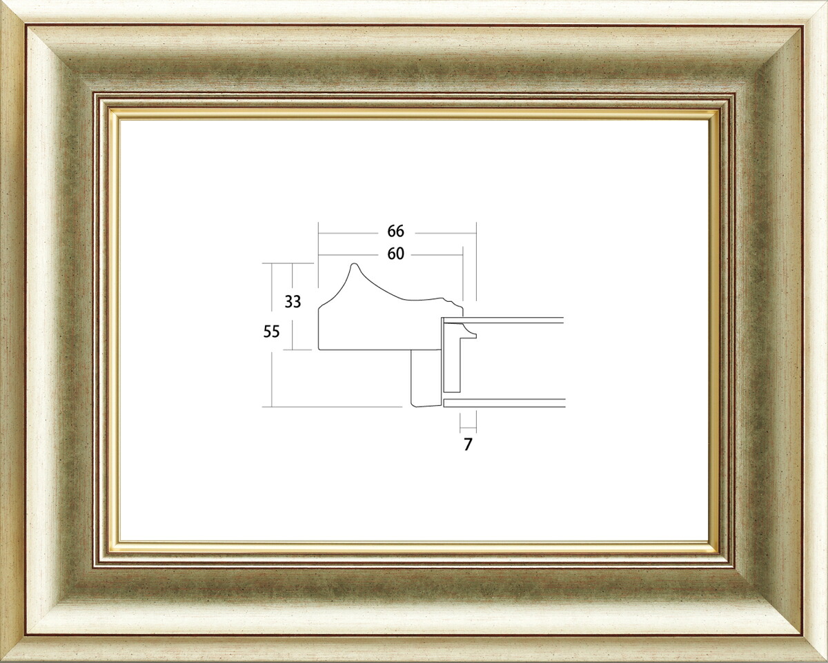 額縁 油絵額縁 油彩額縁 フレーム 額装用 軽量 UVカットアクリル 8167 F8号 シルバー|絵画 掛軸 額縁屋 TOUO