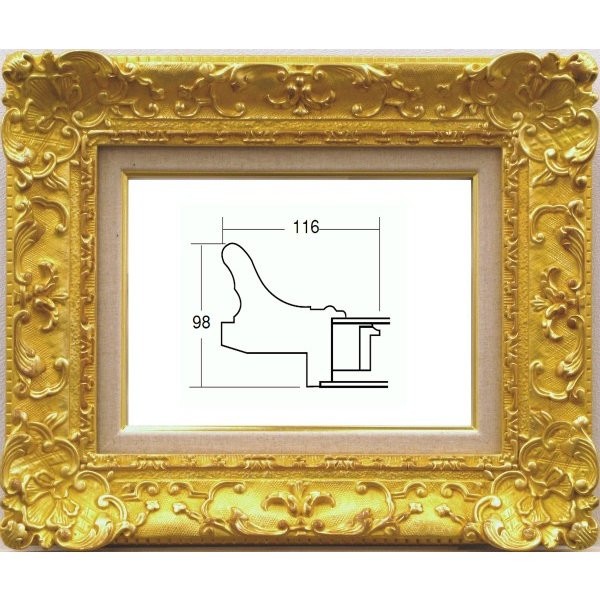 楽天市場】額縁 油絵額縁/油彩額縁 樹脂製フレーム 9586 サイズ