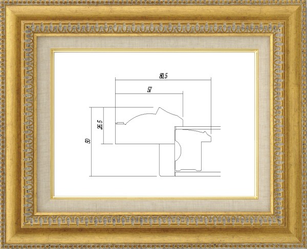 ゴールドの油彩額縁 F20 ゴールド油彩額縁 | F20号 - 額縁 - 激安通販 | 額のまつえだ
