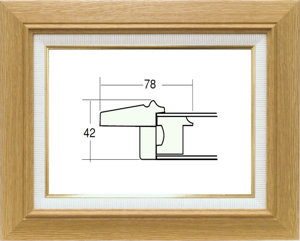 額縁 油絵額縁 油彩額縁 額装フレーム 木製 UVカットアクリル付 3427 サイズ F20号|絵画 掛軸 額縁屋 TOUO