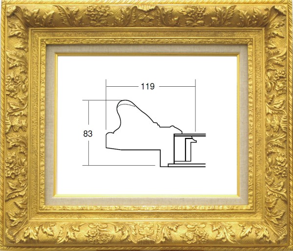 楽天市場】額縁 油絵額縁/油彩額縁 樹脂製フレーム 9586 サイズ