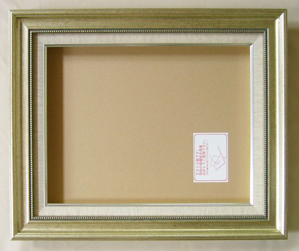 額縁 油絵額縁 油彩額縁 額装フレーム UVカットアクリル付 8111 F10号 シルバー 銀｜絵画 掛軸 額縁屋 ＴＯＵＯ