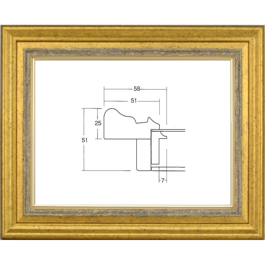 楽天市場】油彩額 油絵用額縁 マクーテ -8120 F5 P5 M5 金 ゴールド