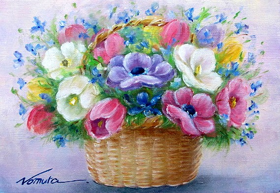 楽天市場】野村正明 「 薔薇 」 油絵 ・ 油彩画 F4 ( 4号