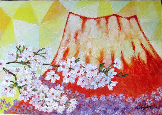 絵画 油彩画 洋画 油絵 (油絵額縁付きで納品対応可) F4 ~ F6 「さくら1」 内藤 千嘉 13,620円~|絵画 掛軸 額縁屋 TOUO