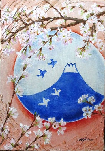 絵画 油彩画 洋画 油絵 (油絵額縁付きで納品対応可) F4 ~ F6 「さくら6」 内藤 千嘉 13,620円~|絵画 掛軸 額縁屋 TOUO