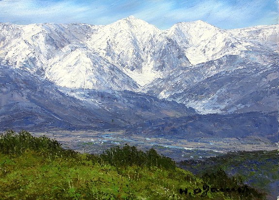 北川照生 画伯作　根尾の清流　肉筆 油彩画 15号 直筆サイン入り 大型 額装 2025年最新】Yahoo!オークション -北川(油彩)の中古品・新品・未