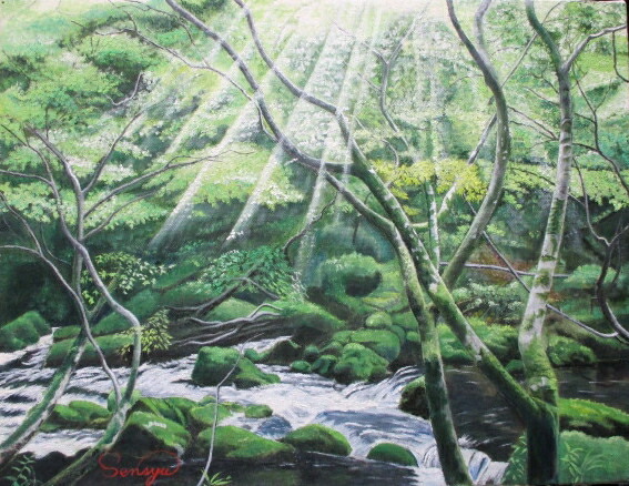 楽天市場】絵画 田中亜木男 油絵・油彩画 『トレドの夏』 丘 川