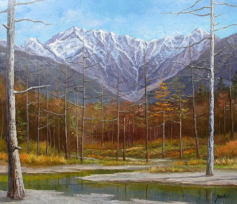 日本の名画 絵画 油絵 油彩画 洋画 (油絵額縁付きで納品対応可) WSM ～ F20 「上高地２」 関 健造 13,620円～