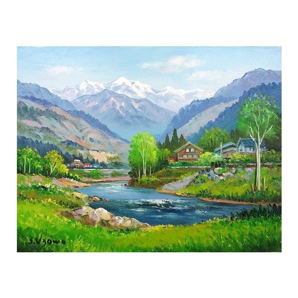 日本の名画 絵画 油彩画 洋画 油絵 (油絵額縁付きで納品対応可) P15 ~ P20 「飛騨高山」 羽沢 清水 7,810円~|絵画 掛軸 額縁屋 TOUO