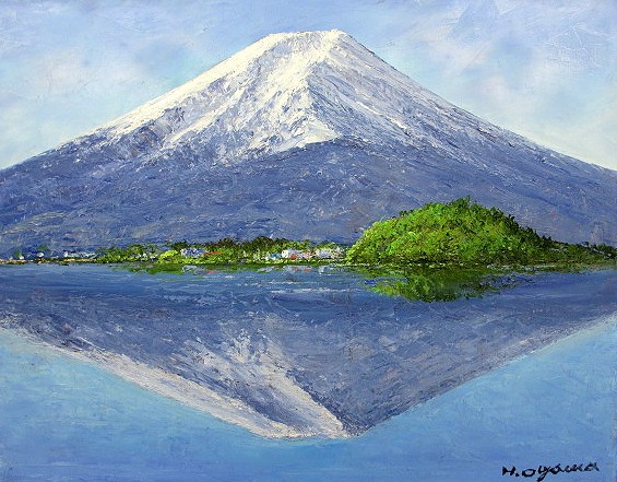 日本の名画 絵画 油彩画 油絵 洋画 (油絵額縁付きで納品対応可) P15 ~ P20 「河口湖より富士を望む」 小川 久雄 14,150円~|絵画 掛軸 額縁屋 TOUO