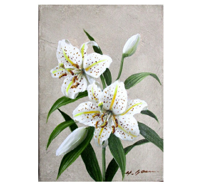 油絵、油彩画、安田英明　たんぽぽ 油絵、油彩画、安田英明 たんぽぽ