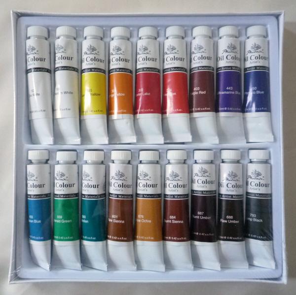 油絵絵の具 楽天市場】画材 油絵の具 12ml×18色 -特価品-新品 : 絵画