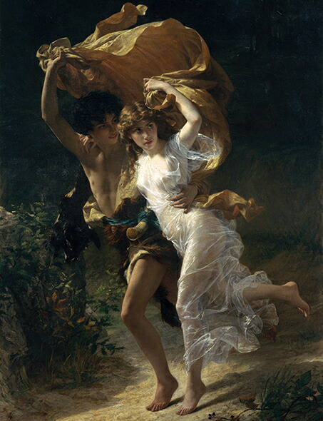 【貴重】ピエール・ジャン・ラド 水彩画『花の散歩』 遊歩道の先。 アルシュ荒目 350×545mm #水彩 #水彩画 #自然