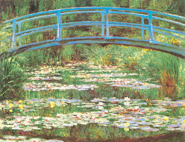 睡蓮 ジヴェールニーの日本の橋 モネ 6号 立体複製名画 額装 油彩画風直筆仕上 モネ 睡蓮 ジヴェールニーの日本橋 6号 立体複製名画 額付き
