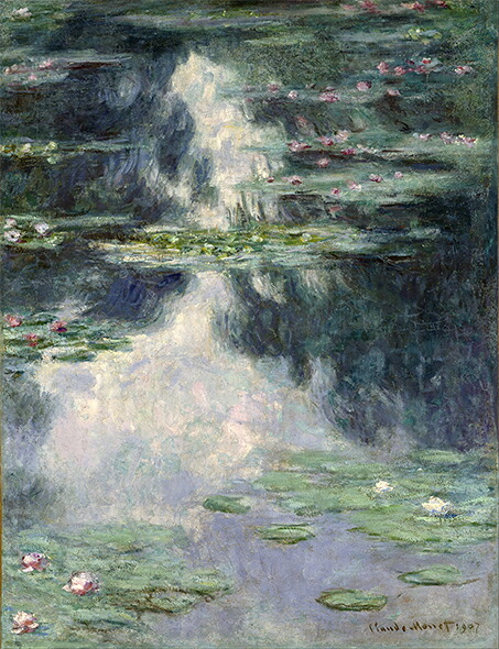 絵画 複製名画 キャンバスアート 世界の名画シリーズ クロード・モネ 「池と睡蓮」 サイズ SM ~ 3号|絵画 掛軸 額縁屋 TOUO