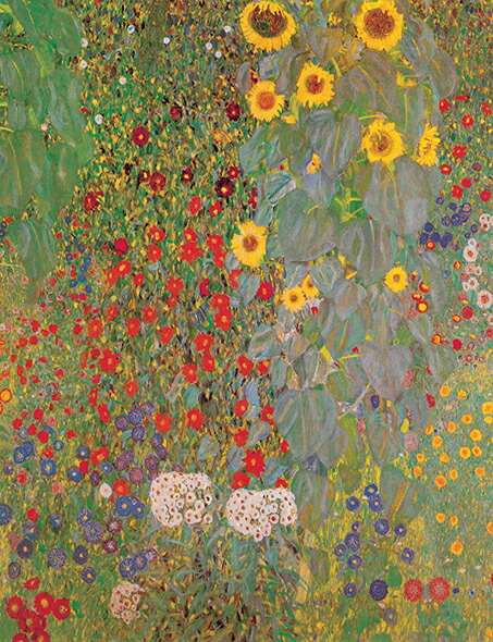 絵画 複製名画 キャンバスアート 世界の名画シリーズ グスタフ・クリムト 「 ひまわりと農場庭園 」 サイズ SM ～ 3号 15,257円
