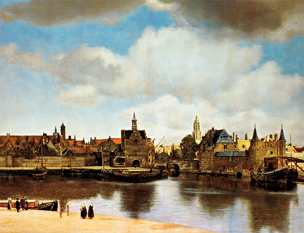 楽天市場】絵画 世界の名画 デルフトの眺望 ヨハネス・フェルメール 額