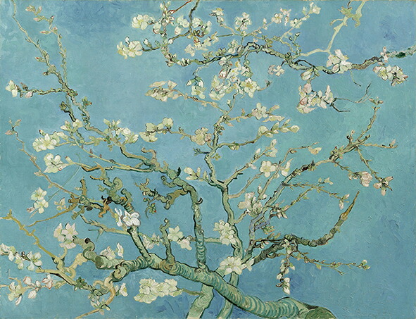 絵画 複製名画 キャンバスアート 世界の名画シリーズ ヴィンセント・ヴァン・ゴッホ 「 アーモンドの木 」 サイズ SM ～ 25号｜絵画 掛軸 額縁屋 ＴＯＵＯ