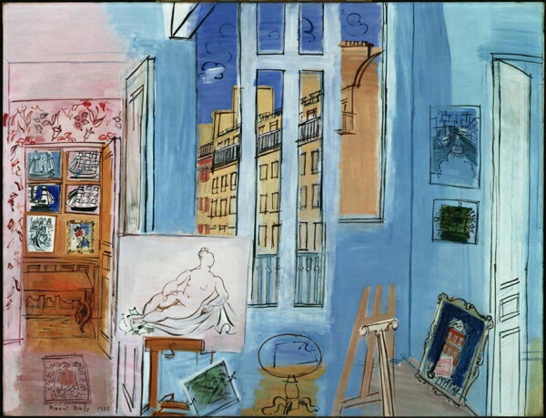 絵画 複製名画 キャンバスアート 世界の名画シリーズ ラウル・デュッピー 「 画家のアトリエ 」 サイズ SM ～ 15号｜絵画 掛軸 額縁屋 ＴＯＵＯ