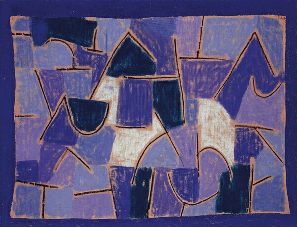 絵画 複製名画 キャンバスアート 世界の名画シリーズ パウルクレー 「 BlueNight 」 サイズ SM ～ 3号