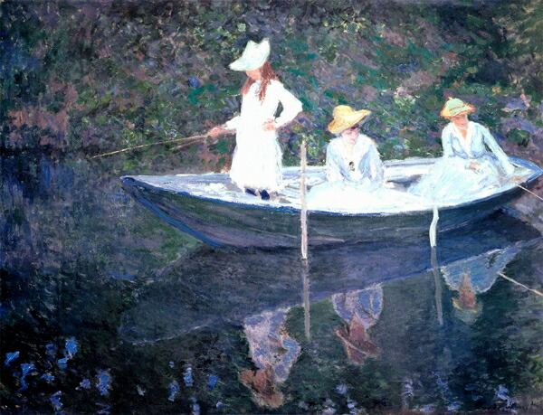 絵画 複製名画 キャンバスアート 世界の名画シリーズ モネ 「 ノルウェー式の船 」 サイズ SM ～ 3号