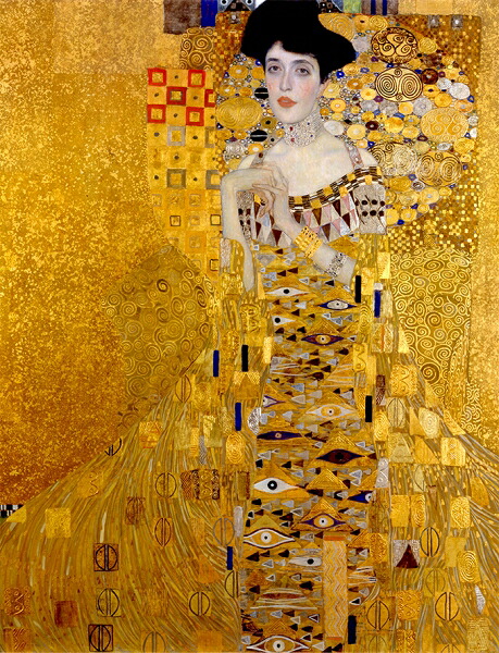 絵画 複製名画 キャンバスアート 世界の名画シリーズ クリムト 「 アデレブロッハ-バウアーの肖像 」 サイズ SM ～ 3号 15,466円