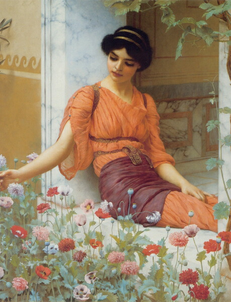 絵画 複製名画 キャンバスアート 世界の名画シリーズ ゴッドワード 「 夏の花 」 サイズ SM ~ 3号|絵画 掛軸 額縁屋 TOUO