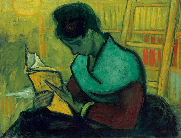 絵画 複製名画 キャンバスアート 世界の名画シリーズ ゴッホ 「 本を読む女性 」 サイズ SM ～ 3号 14,839円