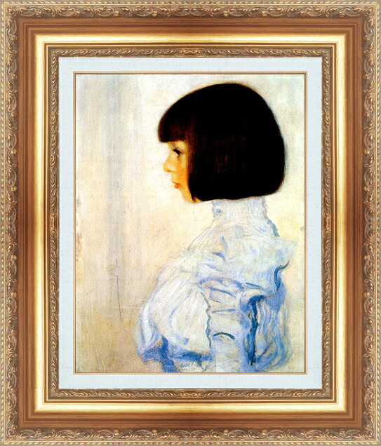 世界の名画 絵画 額縁付き 複製名画 世界の名画シリーズ グスタフ・クリムト 「 ヘレネークリムトの肖像 」 サイズ SM ～ 6号