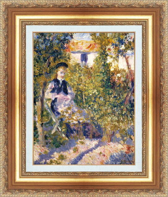 世界の名画 絵画 額縁付き 複製名画 世界の名画シリーズ ピエール・オーギュスト・ルノワール 「 ニニ・ロペス 」 サイズ SM ~ 10号|絵画 掛軸 額縁屋 TOUO