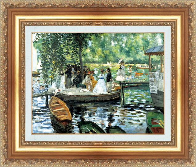 世界の名画 絵画 額縁付き 複製名画 世界の名画シリーズ ピエール・オーギュスト・ルノワール 「 ラ・グルニエール 」 サイズ SM ～ SM
