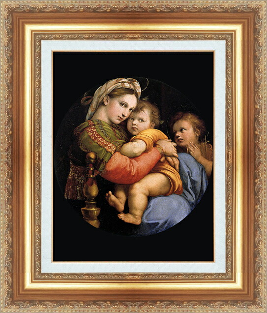 楽天市場】絵画 F6号 ラファエロ 「大公の聖母」 複製画 世界の名画 額