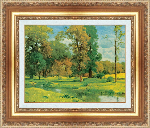 世界の名画 絵画 額縁付き 複製名画 世界の名画シリーズ ジョージ・イネス 「風景」 サイズ SM ~ 20号|絵画 掛軸 額縁屋 TOUO