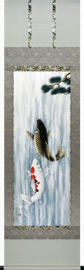 楽天市場】掛け軸 「開運 金龍」 今井玲豊 尺五立 桐箱収納 kai-9-a124