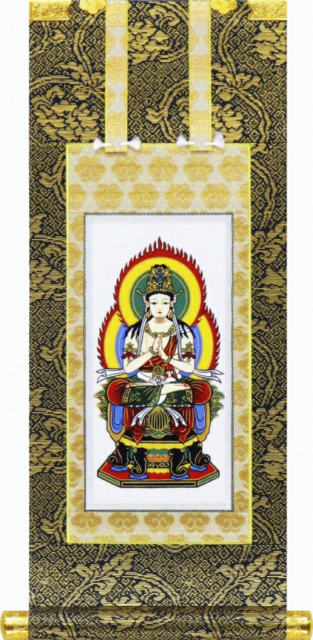 楽天市場】掛け軸 「十三佛」 松井翔雲（日本画家無所属） 尺五立 桐箱