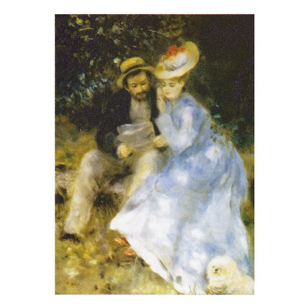 世界の名画 絵画 ピエール・オーギュスト・ルノワール作 「内緒話」 P10号 額縁付 世界の名画シリーズ プリハード-新品｜絵画 掛軸 額縁屋 ＴＯＵＯ
