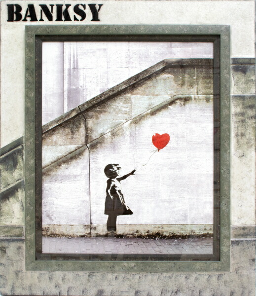 バンクシー Flaying girl,Palestine エスタンプリトグラフ Flying Balloon Girl - Wikipedia