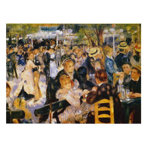 世界の名画 絵画 ピエール・オーギュスト・ルノワール作 「ムーラン・ド・ラ・ギャレット」 P10号 額縁付 世界の名画シリーズ プリハード-新品｜絵画 掛軸 額縁屋 ＴＯＵＯ
