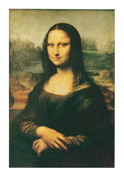 モナリザ 肖像画 金色フレーム　レプリカ 世界の名画】 レオナルド・ダ・ヴィンチ 『モナ・リザ』複製画 額入り