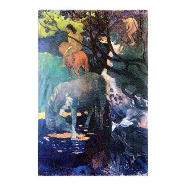 楽天市場】絵画 世界の名画 白い馬 ポール・ゴーギャン 額入り