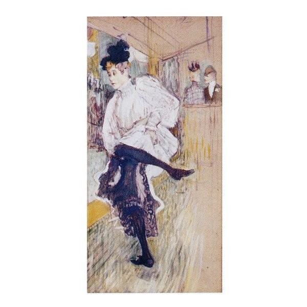 絵画 名画 複製画 額縁付 アンリ・ド・トゥールーズ＝ロートレック 「踊るジャンヌ・アヴリル」 M20B号 世界の名画シリーズ
