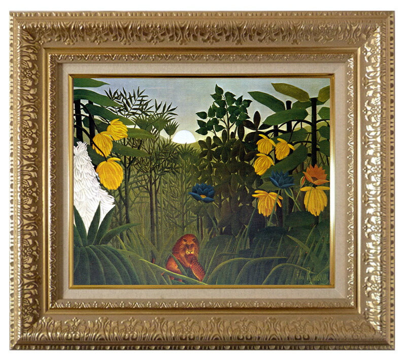 【複製画】ルソー「牝牛と牧人」風景画 油彩画 rousseau18.jpg