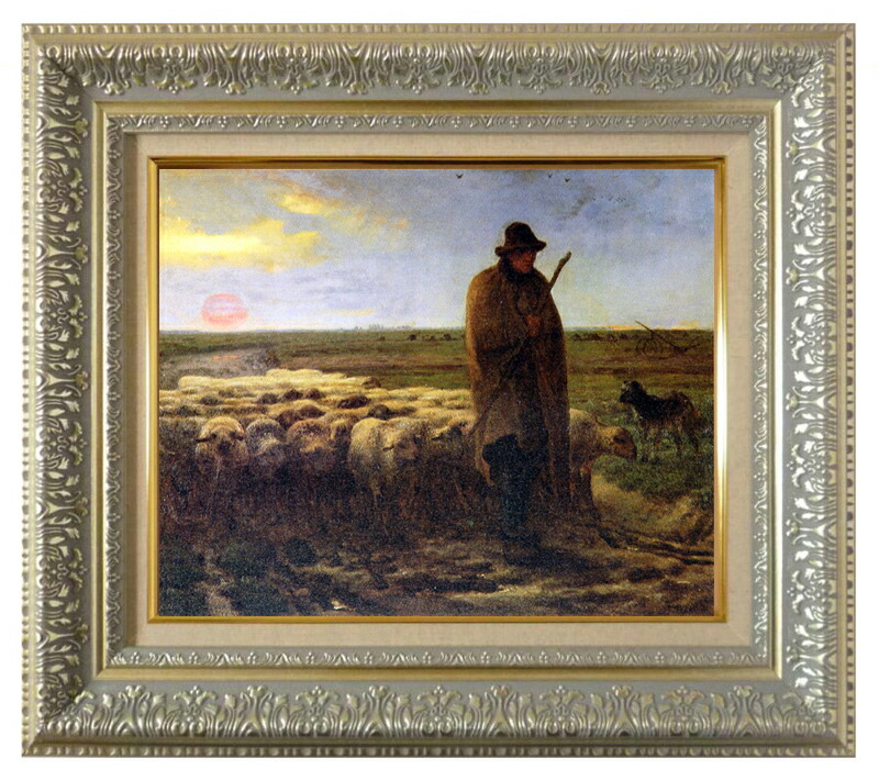 楽天市場】絵画 名画 複製画 額縁付(MJ108N-G) ジャン・フランソワ