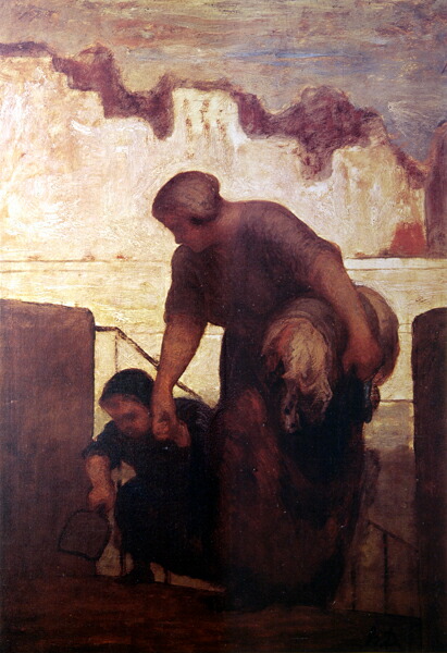 楽天市場】ドーミエ 絵画 洗濯女 M12号 送料無料 【複製】【美術印刷