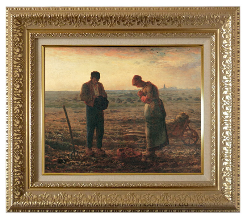 楽天市場】絵画 名画 額装作品晩鐘（ジャン＝フランソワ ミレー